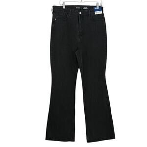 Old Navy Higher High-Rise Flare Jeans Sz 12 Moonshade Black NWT